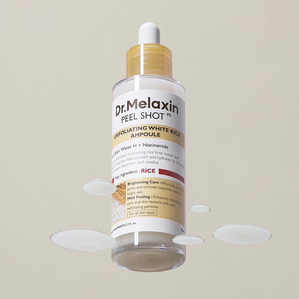 DR.MELAXIN PEEL SHOT EXFOLIATING WHITE RICE AMPOULE - Dermaura