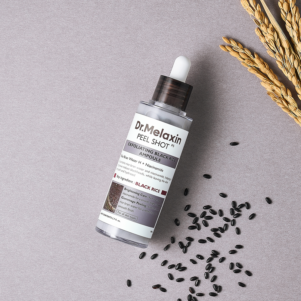 DR.MELAXIN PEEL SHOT EXFOLIATING BLACK RICE AMPOULE - Dermaura