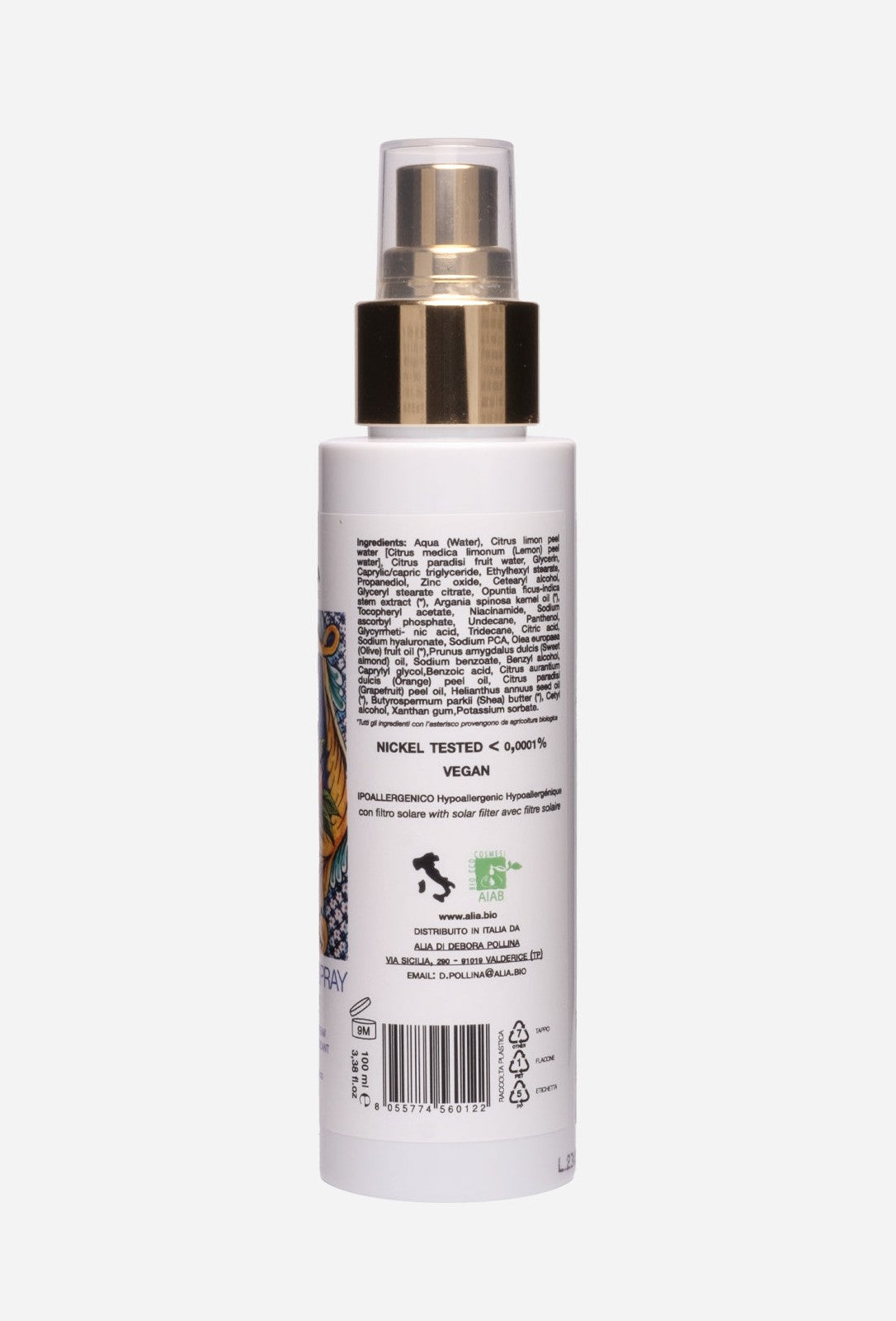 CREMA VISO SPRAY ANTIOSSIDANTE - Il glow siciliano in un gesto