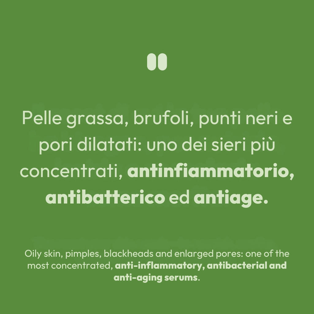 Siero viso brufoli e punti neri